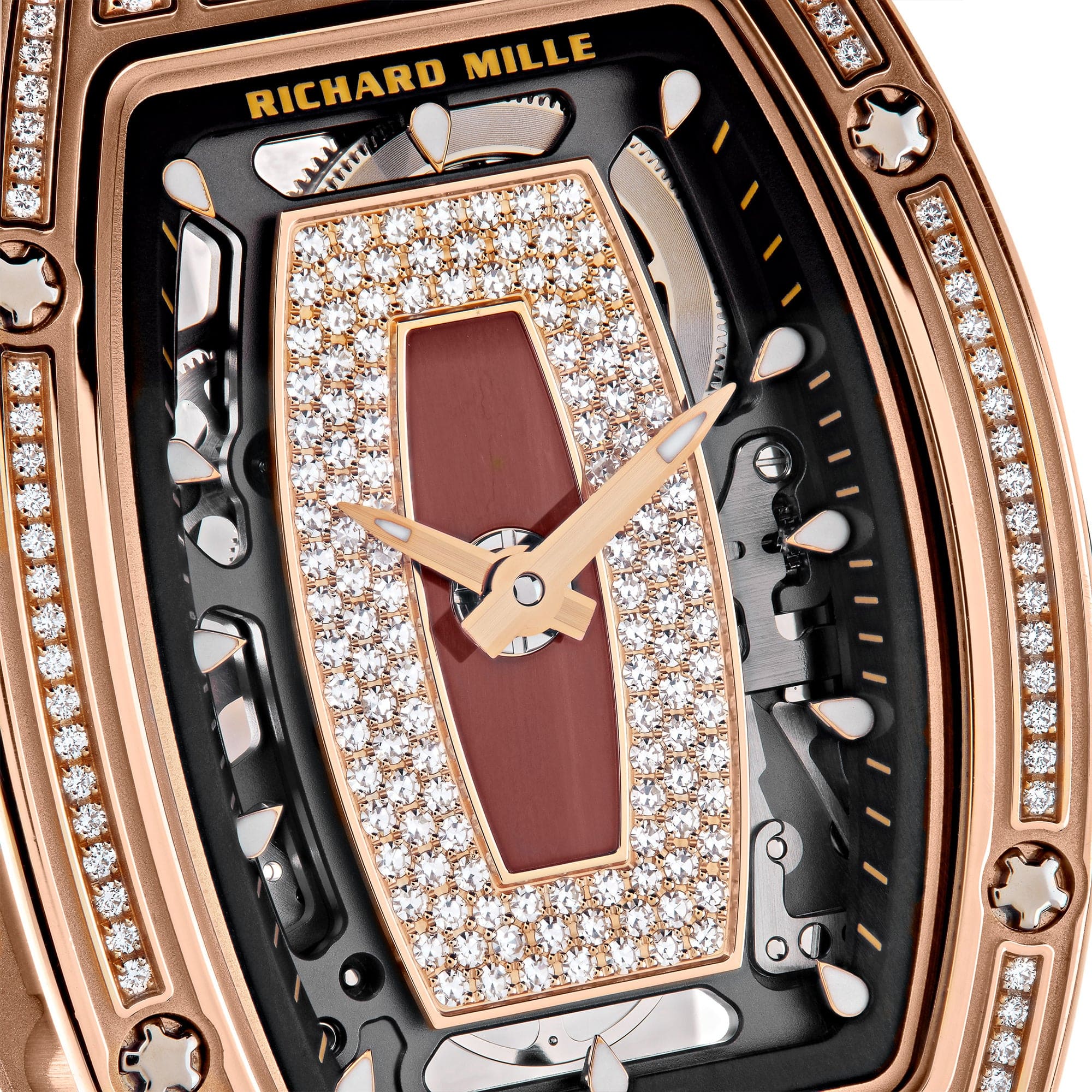Richard Mille RM 07-01 'Ladies' Rose Gold Diamond Set Jasper Dial - 图片 4