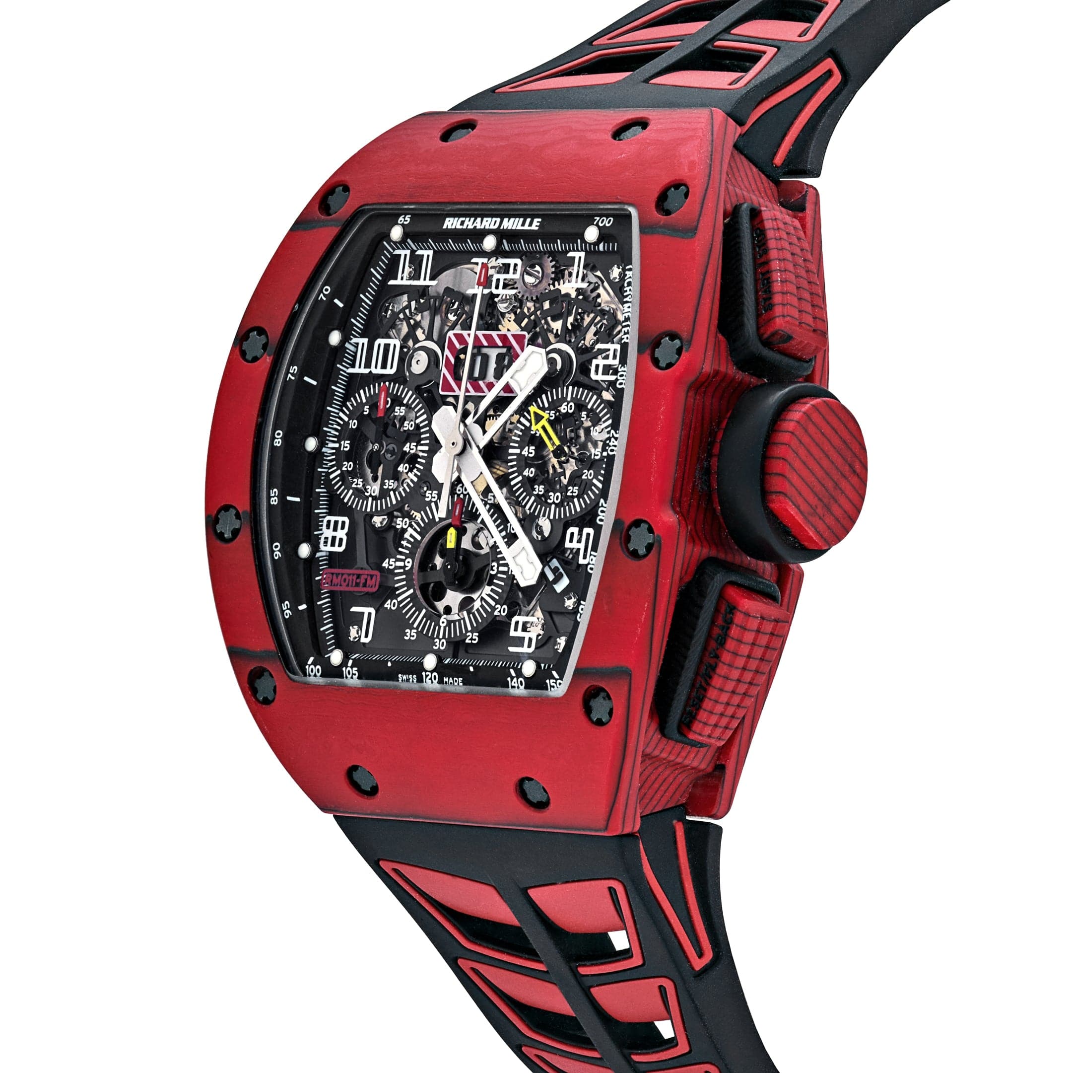 Richard Mille RM 011 Automatic Flyback Chronograph Red Quartz TPT - 图片 3