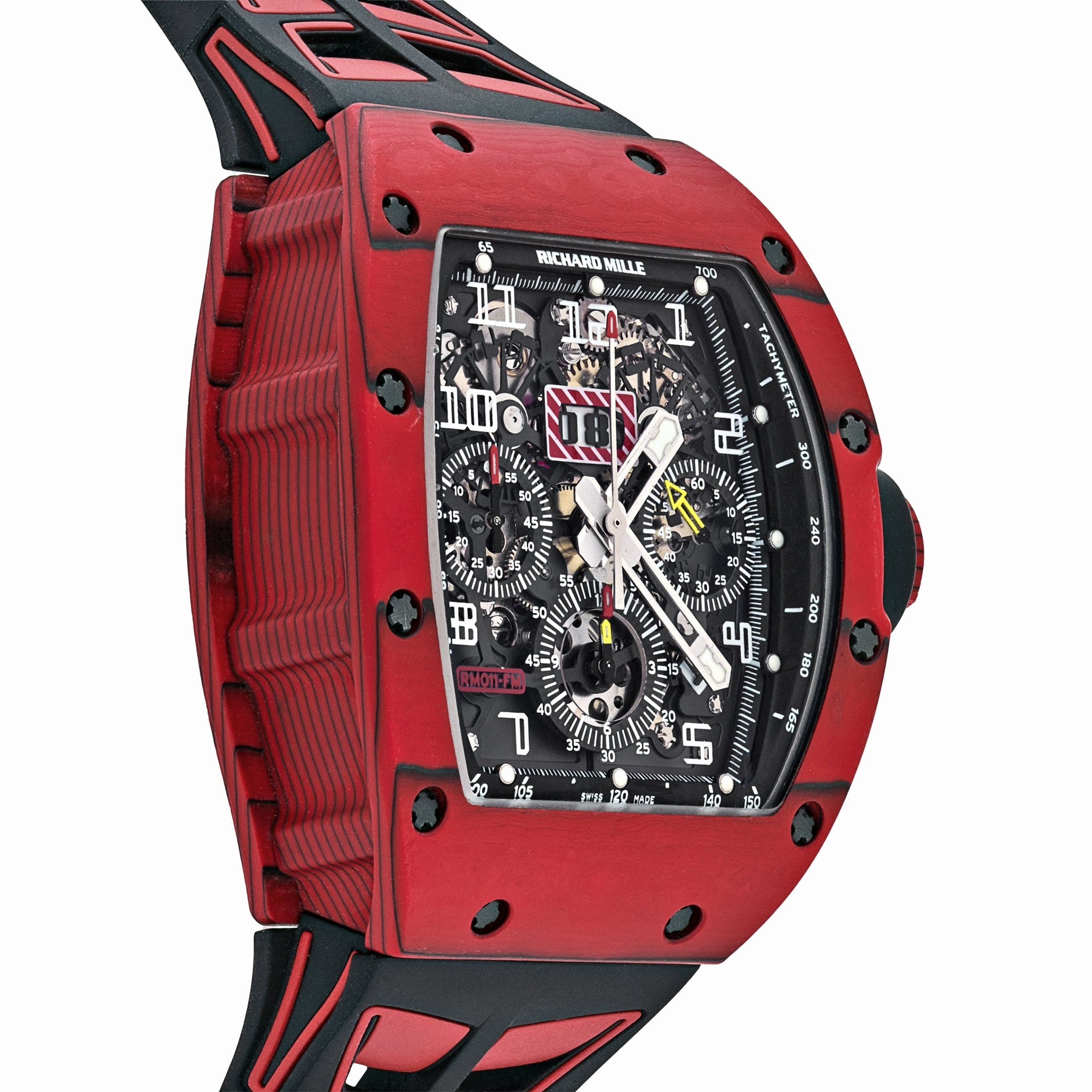 Richard Mille RM 011 Automatic Flyback Chronograph Red Quartz TPT - 图片 5