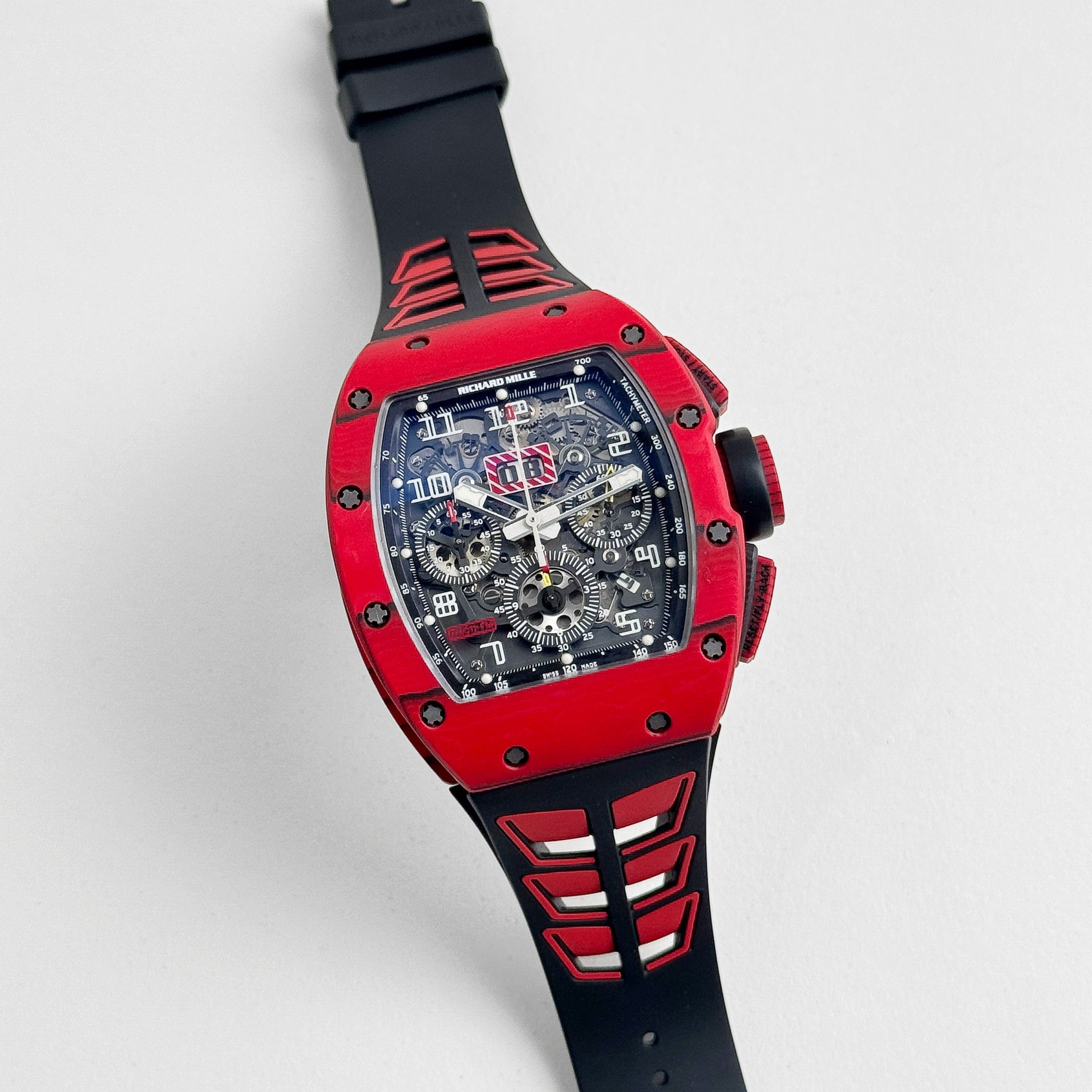 Richard Mille RM 011 Automatic Flyback Chronograph Red Quartz TPT - 图片 6