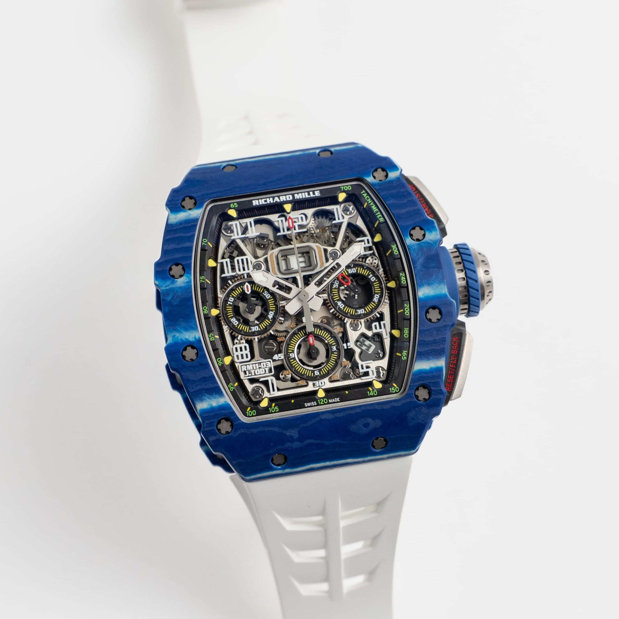 Richard Mille RM 11-03 'Jean Todt' Automatic Flyback Chronograph Blue White Quartz TPT Limited Edition of 150 (2018) - 图片 5