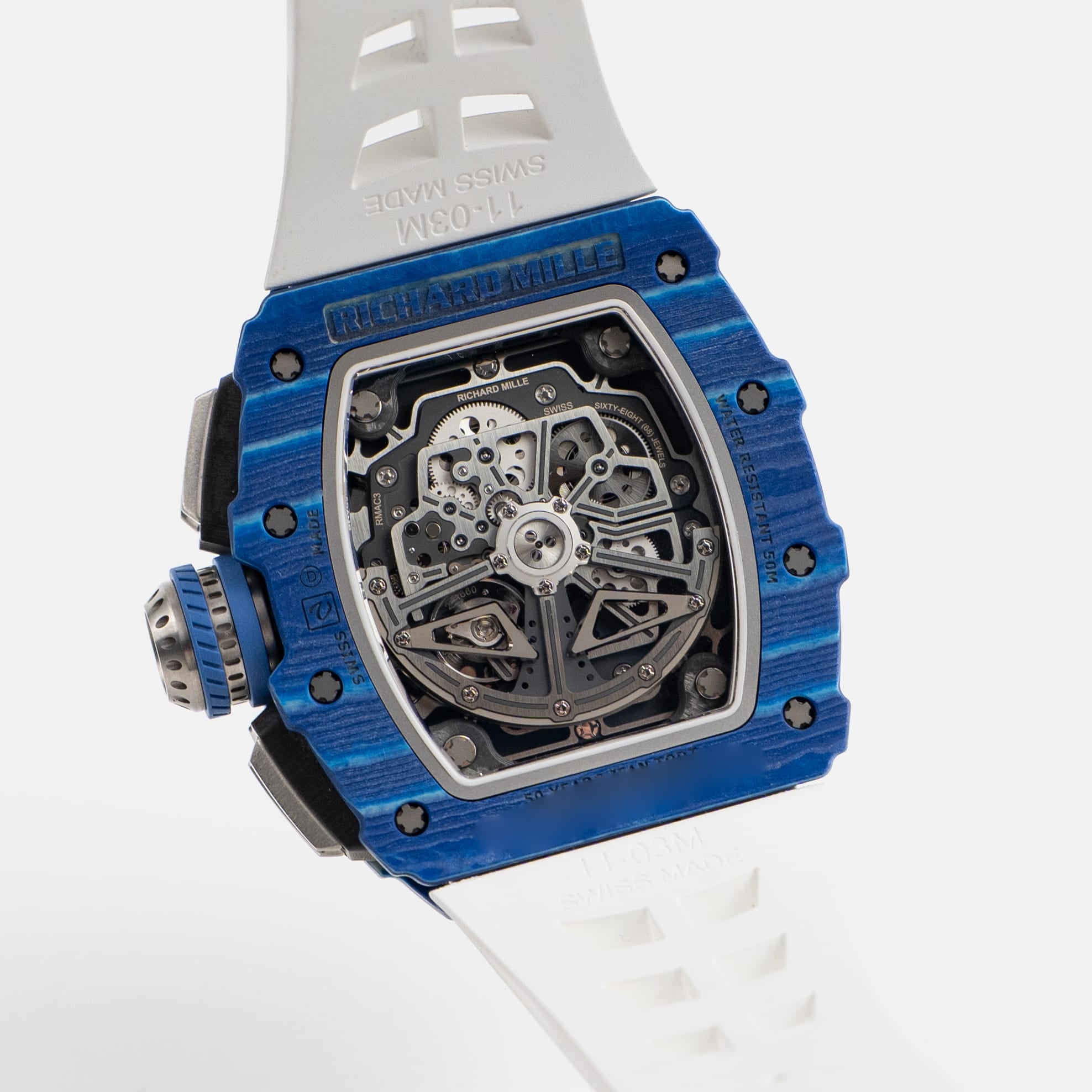 Richard Mille RM 11-03 'Jean Todt' Automatic Flyback Chronograph Blue White Quartz TPT Limited Edition of 150 (2018) - 图片 13