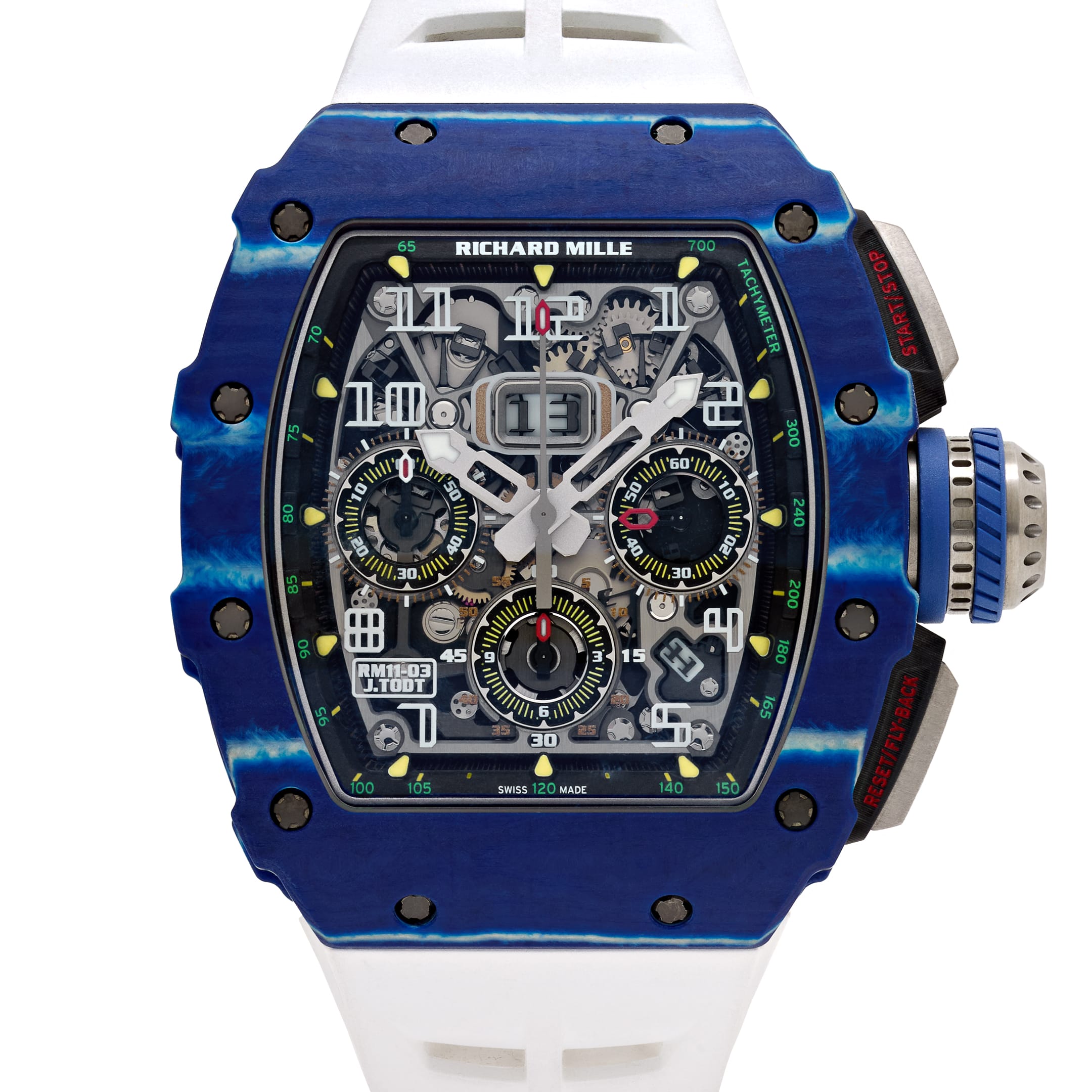 Richard Mille RM 11-03 'Jean Todt' Automatic Flyback Chronograph Blue White Quartz TPT Limited Edition of 150 (2018) - 图片 4