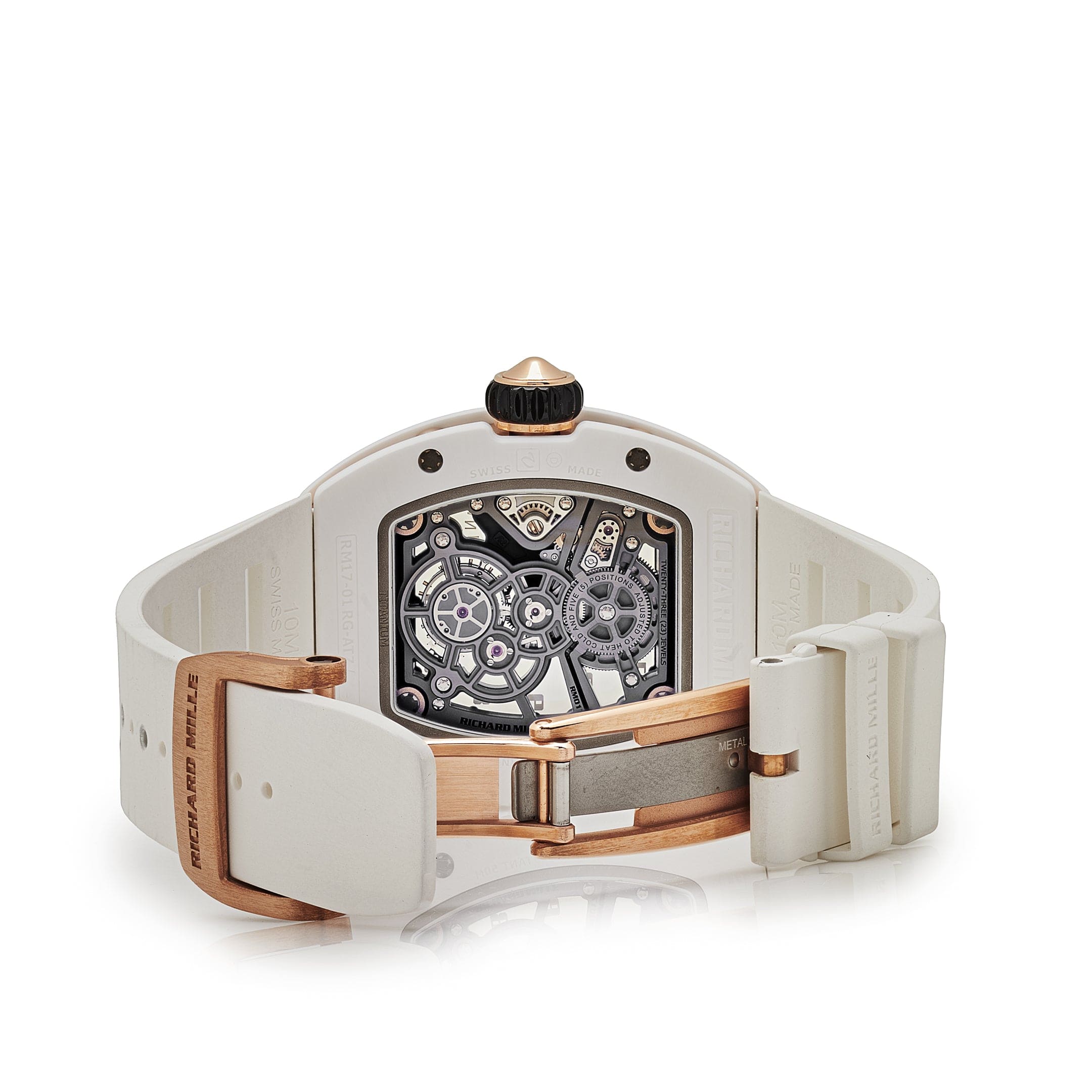 Richard Mille RM 17-01 White Ceramic Rose Gold Manual Wind Tourbillon - 图片 6