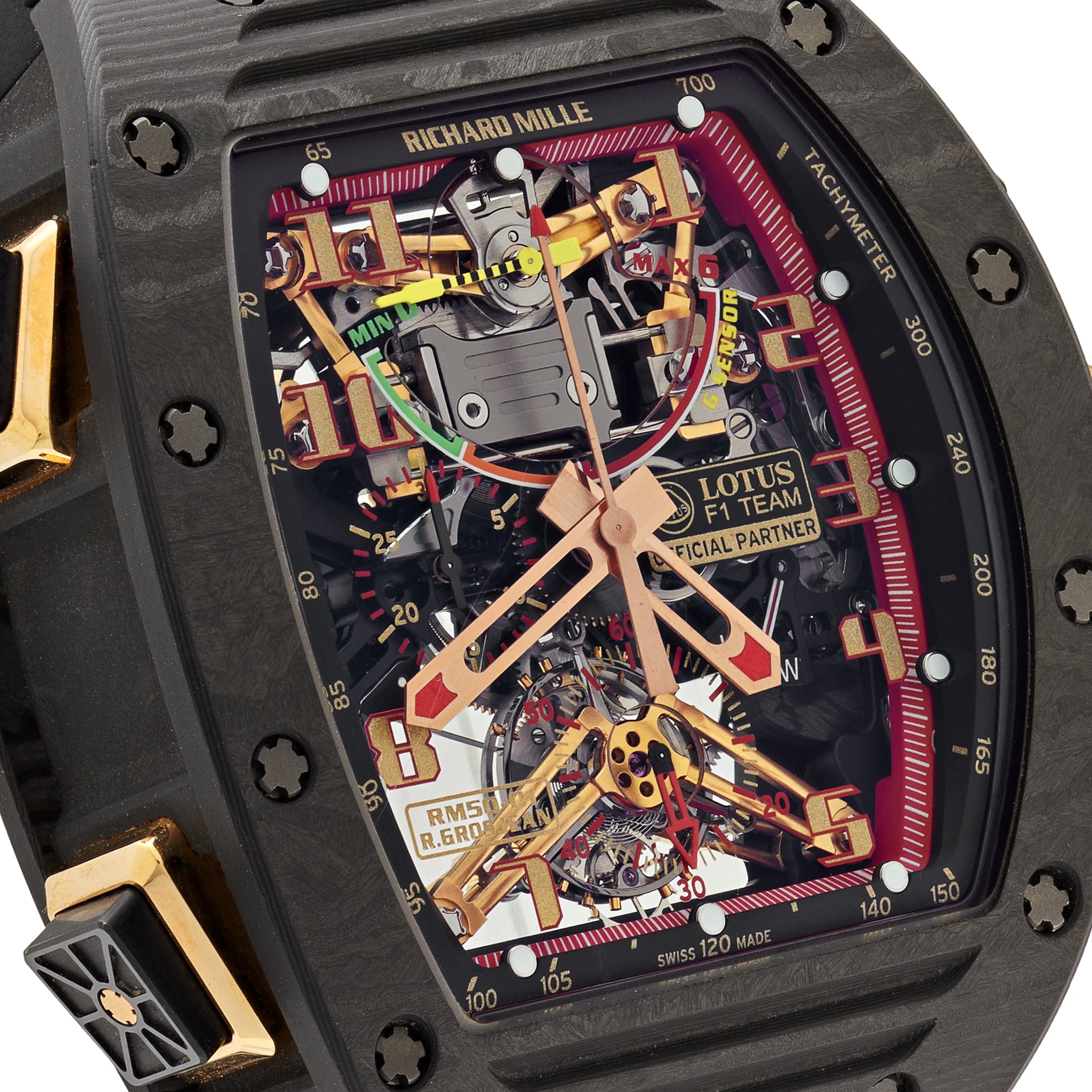 Richard Mille RM 50-01 'Romain Grosjean Lotus F1 G-Sensor' Tourbillon Carbon NTPT Limited Edition of 30 - 图片 5