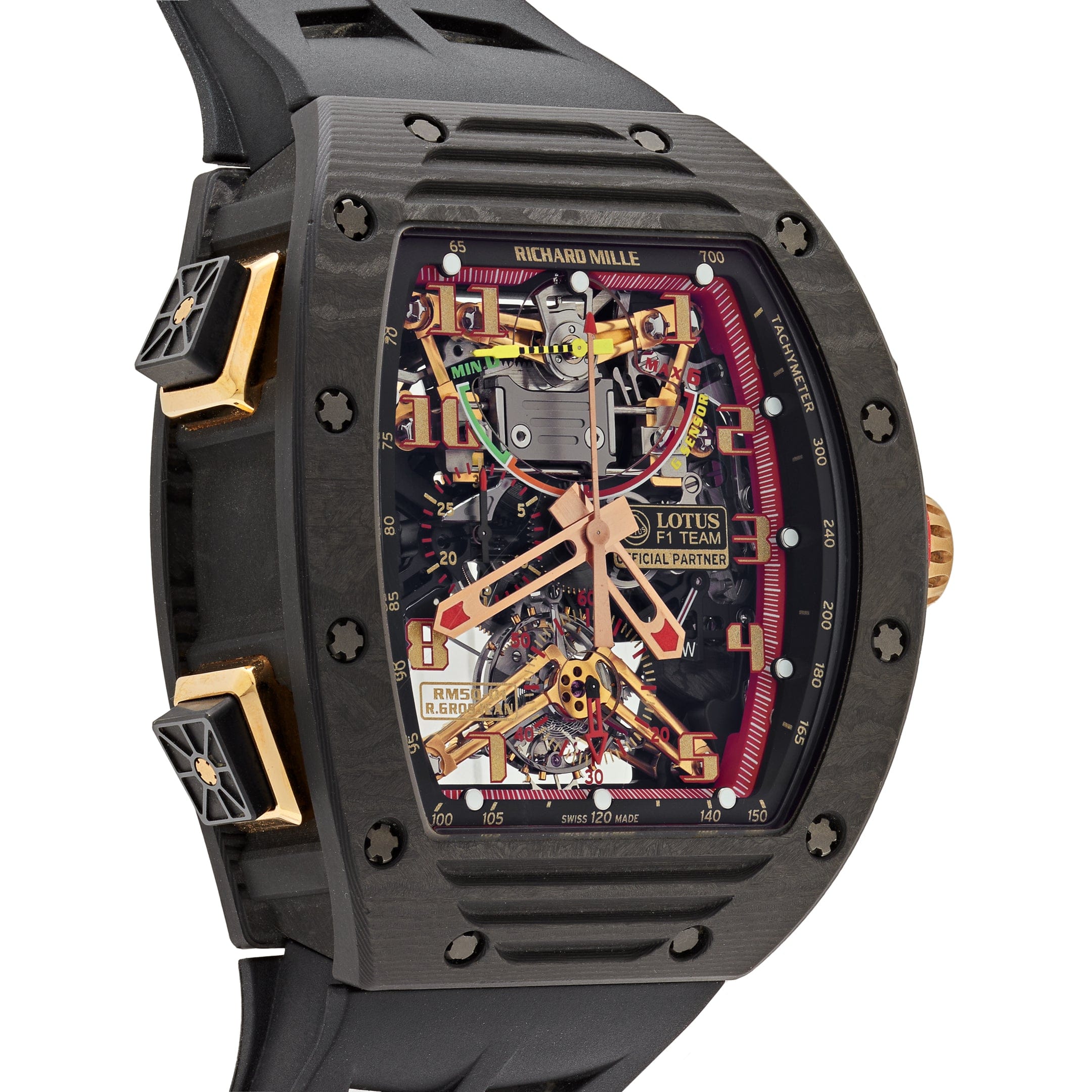 Richard Mille RM 50-01 'Romain Grosjean Lotus F1 G-Sensor' Tourbillon Carbon NTPT Limited Edition of 30 - 图片 4
