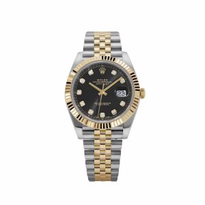 Rolex Datejust 41 126333 Stainless Steel Yellow Gold Black Diamond Dial Jubilee (2018)