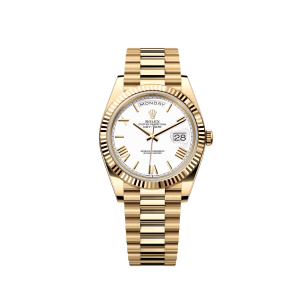 Rolex Day-Date 40 228238 Yellow Gold White Roman Numerals Dial (2025)