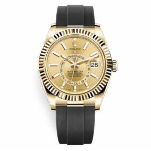 Rolex 2022 Sky-Dweller on Oysterflex Champagne Dial
