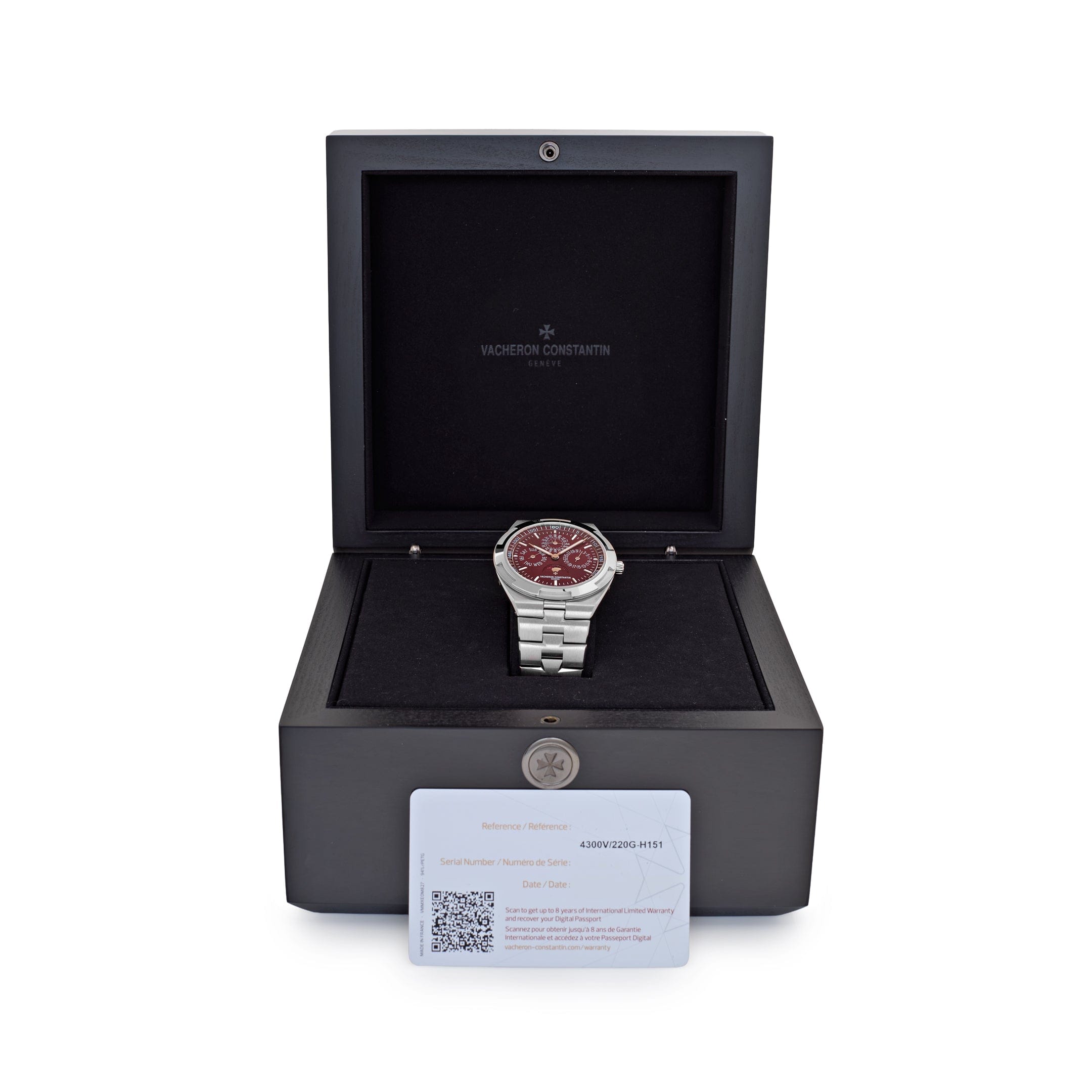 Vacheron Constantin Overseas 4300V/220G-H151 Perpetual Calendar Ultra-Thin White Gold Burgundy Dial - 图片 14
