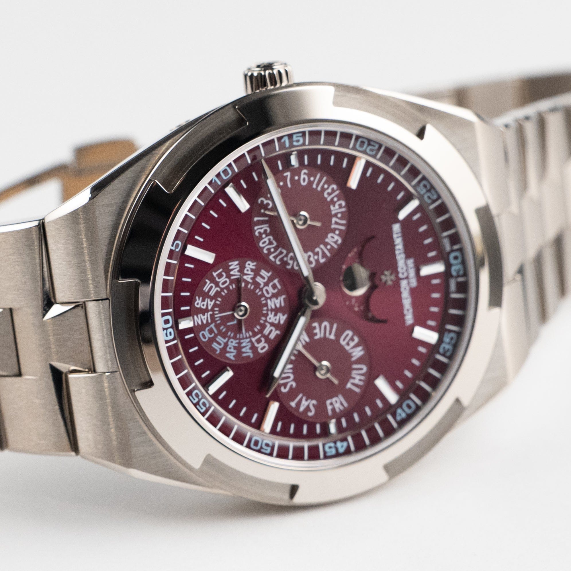Vacheron Constantin Overseas 4300V/220G-H151 Perpetual Calendar Ultra-Thin White Gold Burgundy Dial - 图片 6