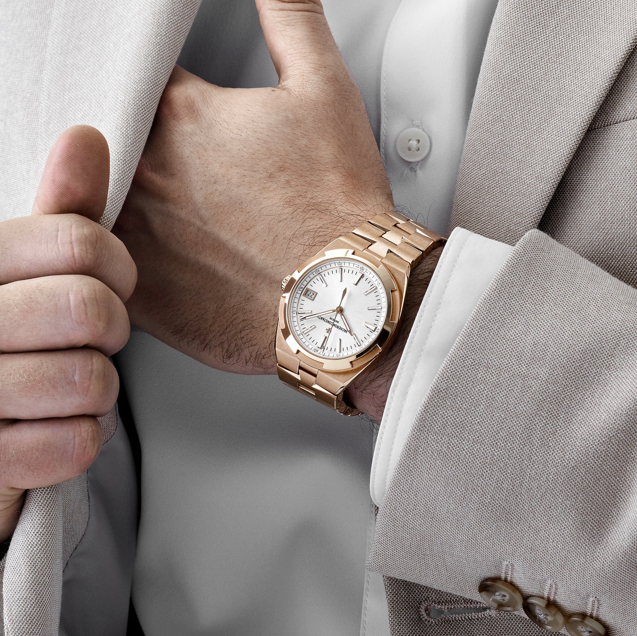 Vacheron Constantin Overseas 4500V/000R-B127 Rose Gold Silver Dial (2022) - 图片 3