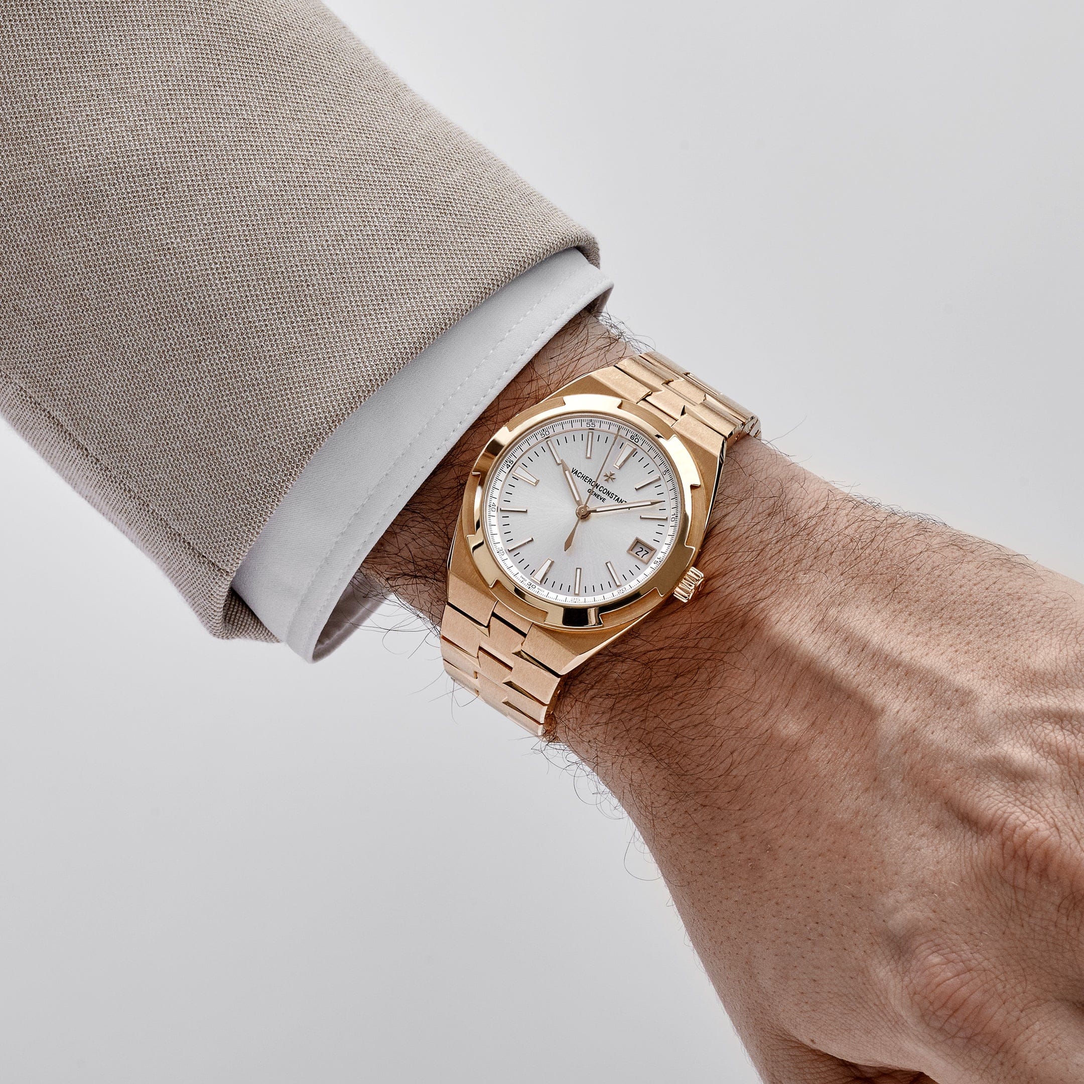 Vacheron Constantin Overseas 4500V/000R-B127 Rose Gold Silver Dial (2022) - 图片 2