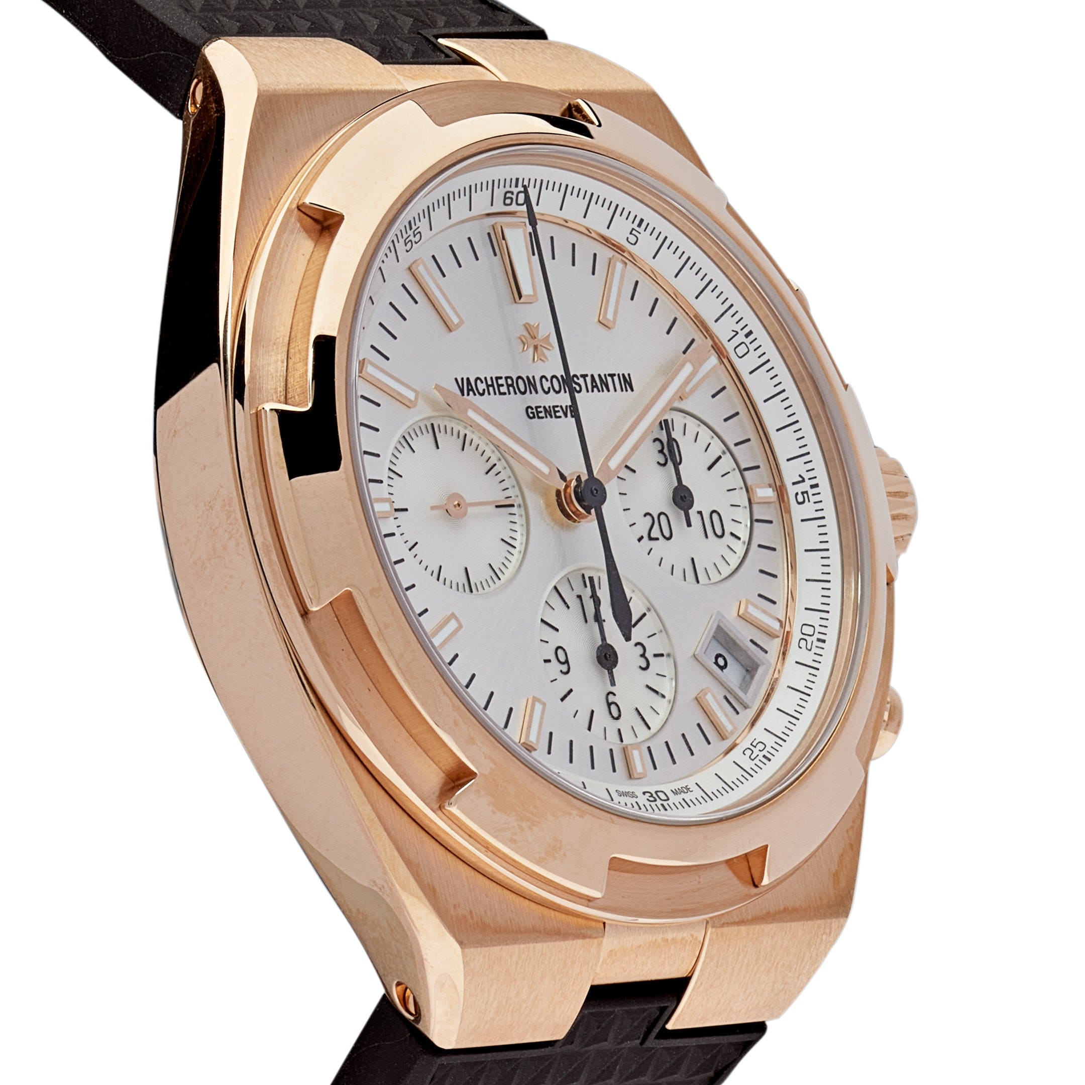 Vacheron Constantin Overseas Chronograph 5500V/000R-B074 Rose Gold White Dial - 图片 3